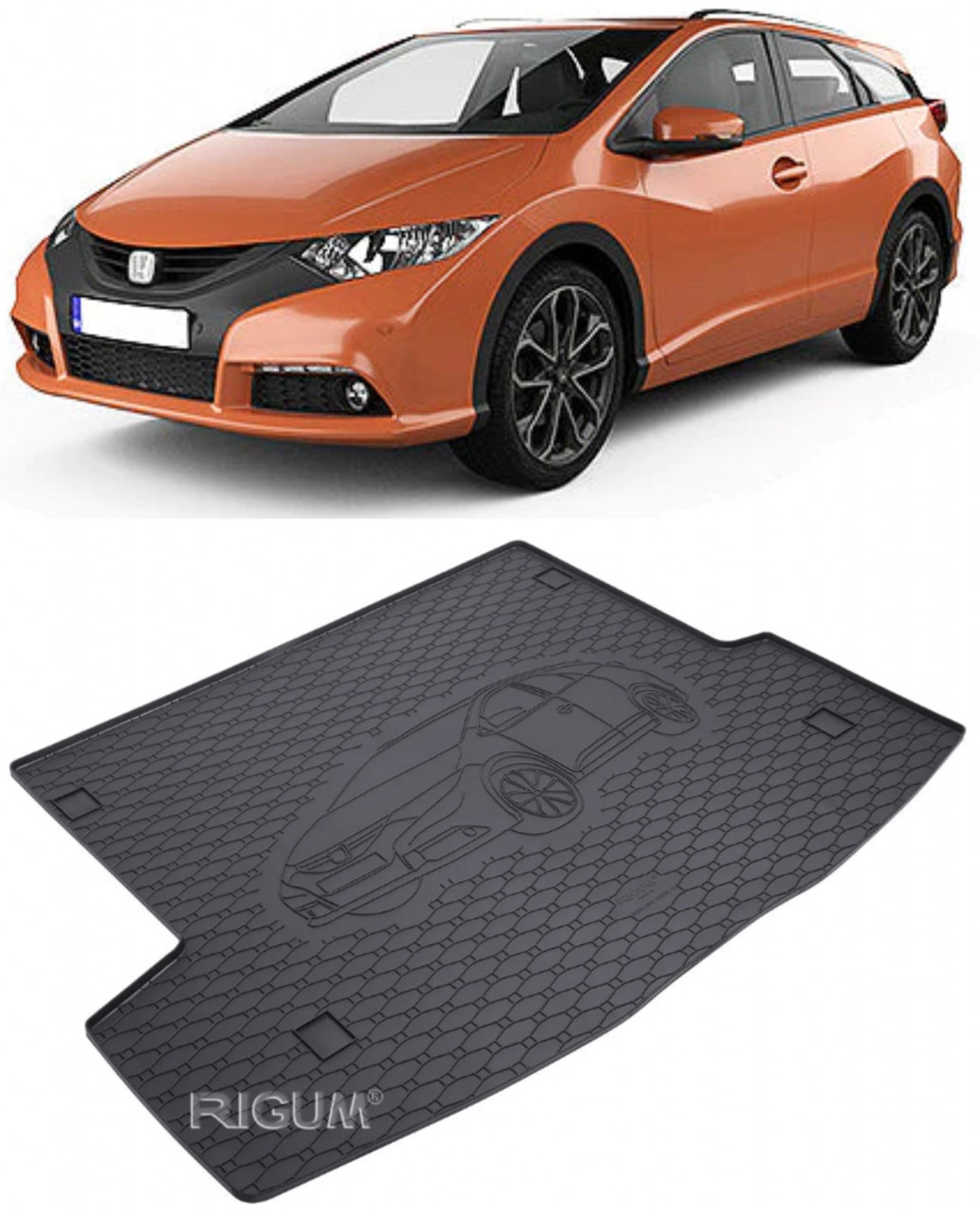 Tavita portbagaj auto dedicata pentru masina Honda Civic
