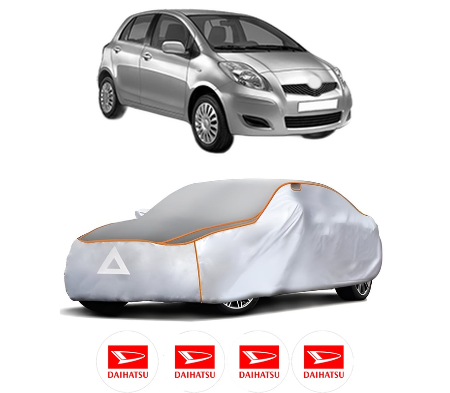 Husa Prelata Antigrindina Auto DAIHATSU CHARADE VIII din 2011, Protectie auto contra intemperiilor la grindina, Waterproof, 4x Stickere auto DAIHATSU