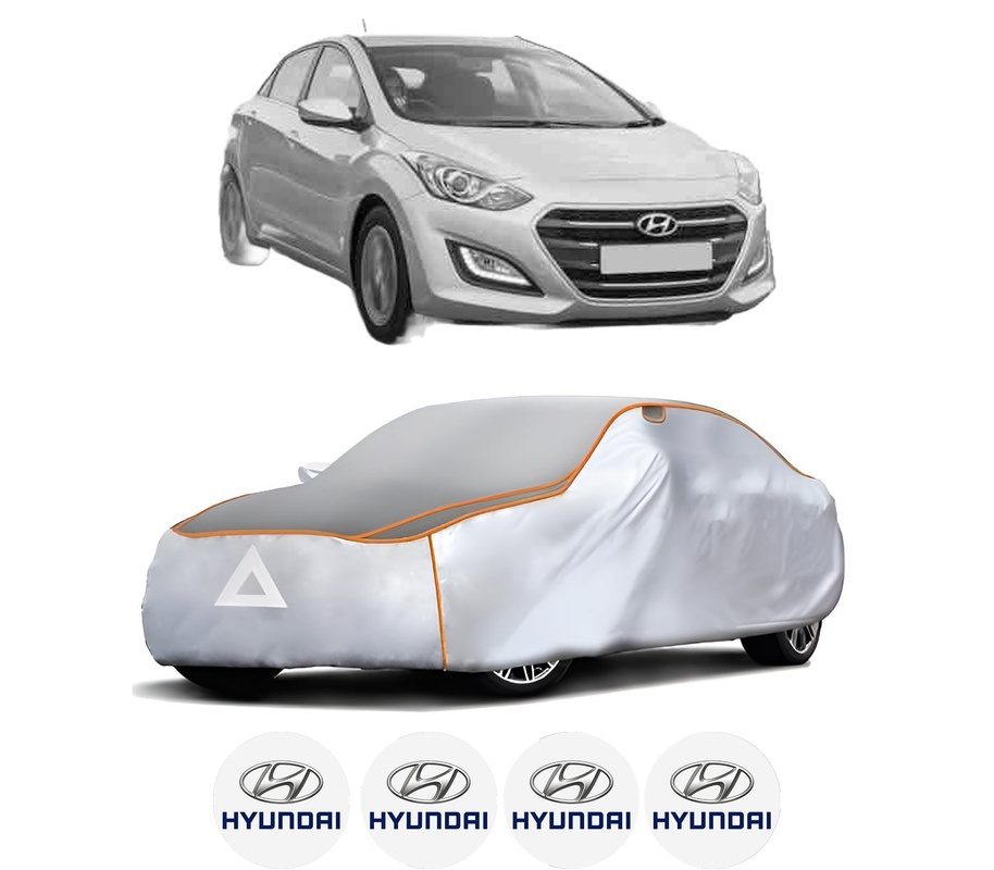Husa Prelata Antigrindina Auto HYUNDAI i30 Hatchback Van (GDE) din 2015-2017, Protectie auto contra intemperiilor la grindina, Waterproof, 4x Stickere auto HYUNDAI