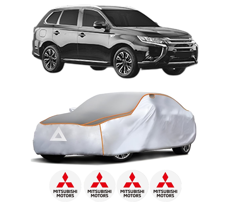 Husa Prelata Antigrindina Auto MITSUBISHI OUTLANDER III Van (GF_W, GG_W) din 2013-2018, Protectie auto contra intemperiilor la grindina, Waterproof, 4x Stickere auto MITSUBISHI