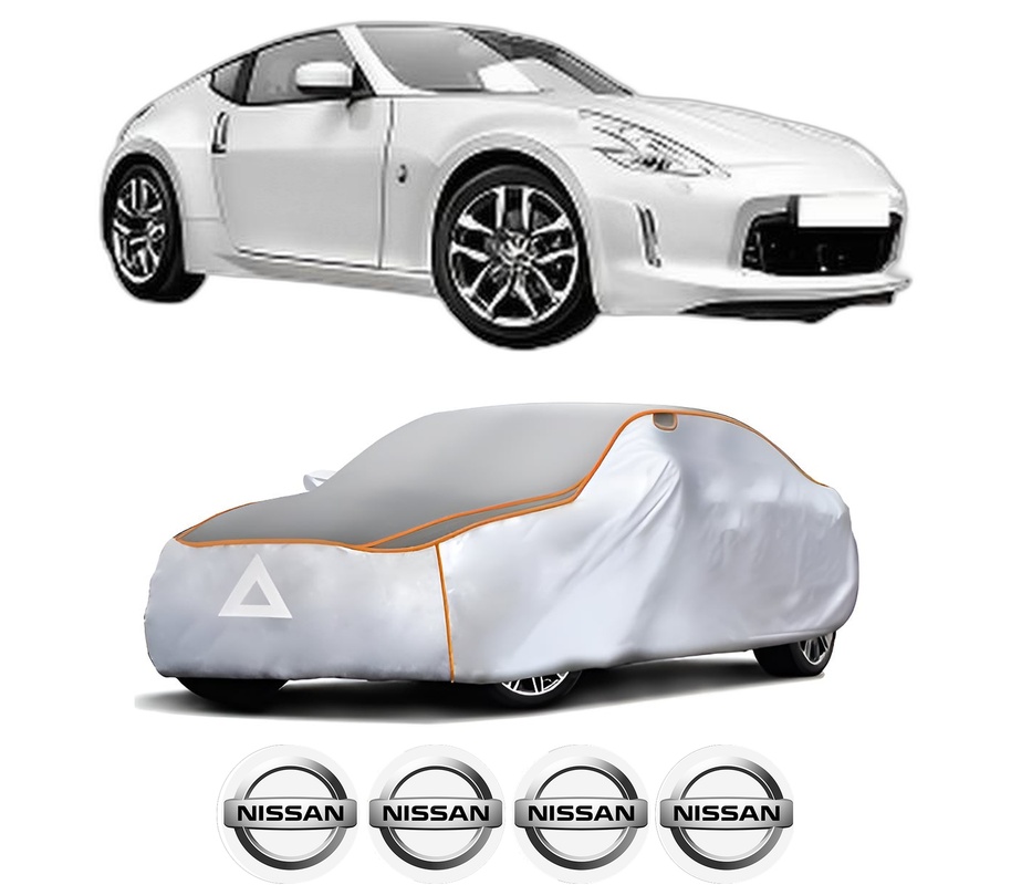 Husa Prelata Antigrindina Auto NISSAN 370Z Coupe (Z34) din 2009-2013, Protectie auto contra intemperiilor la grindina, Waterproof, 4x Stickere auto NISSAN