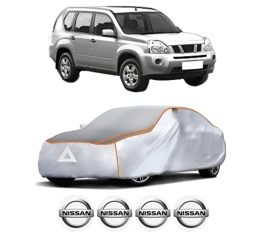 Husa Prelata Antigrindina Auto NISSAN X-TRAIL II (T31) din 2007-2014, Protectie auto contra intemperiilor la grindina, Waterproof, 4x Stickere auto NISSAN