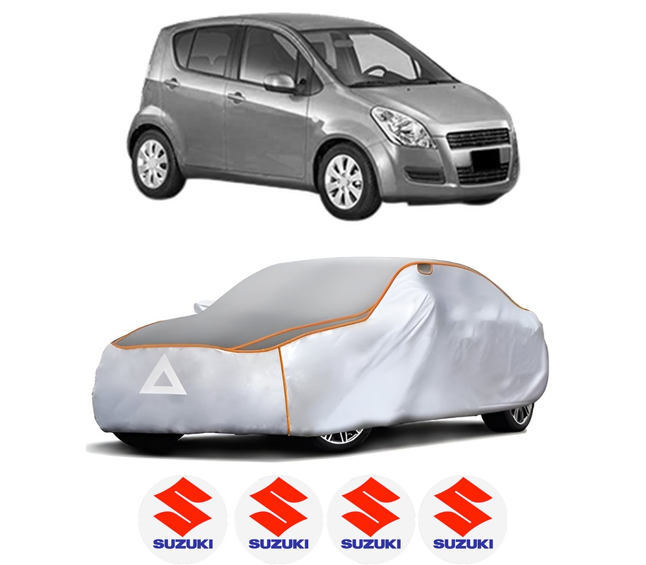 Husa Prelata Antigrindina Auto SUZUKI SPLASH (EX) din 2008-2012, Protectie auto contra intemperiilor la grindina, Waterproof, 4x Stickere auto SUZUKI