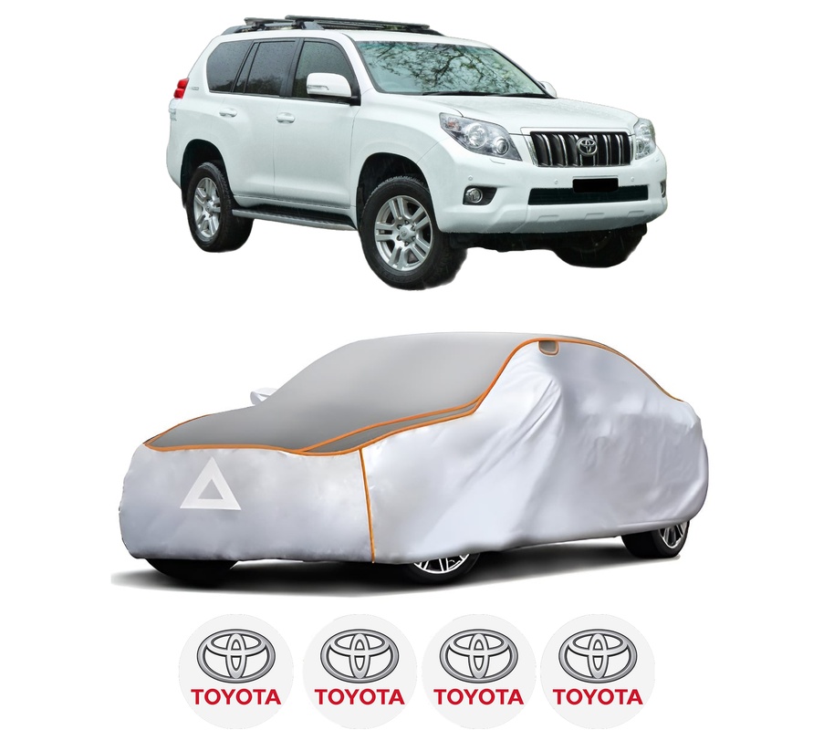 Husa Prelata Antigrindina Auto TOYOTA LAND CRUISER PRADO (_J15_) din 2009-2020, Protectie auto contra intemperiilor la grindina, Waterproof, 4x Stickere auto TOYOTA