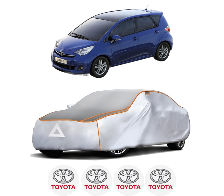 Husa Prelata Antigrindina Auto TOYOTA VERSO S (_P12_) din 2010-2016, Protectie auto contra intemperiilor la grindina, Waterproof, 4x Stickere auto TOYOTA