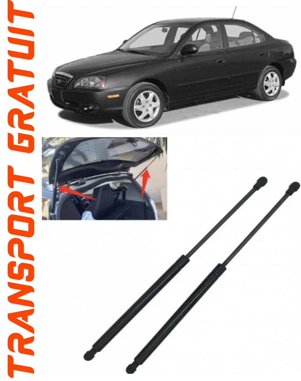 Set 2 amortizoare Haion portbagaj pentru masina Hyundai Elantra III