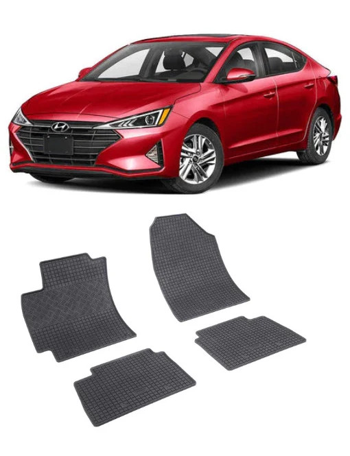 Set 4 covorase Hyundai Elantra 2016-2020, din cauciuc 100%, compatibile cu autoturismul HYUNDAI Elantra