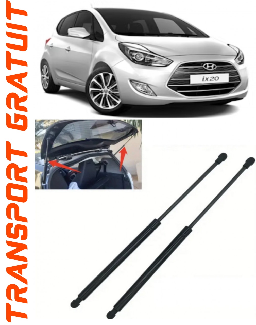Set 2 amortizoare Haion portbagaj pentru masina Hyundai IX20