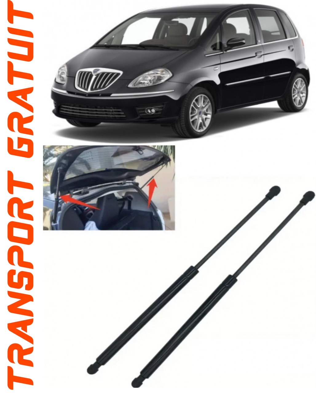 Set 2 amortizoare Haion portbagaj pentru masina Lancia Musa