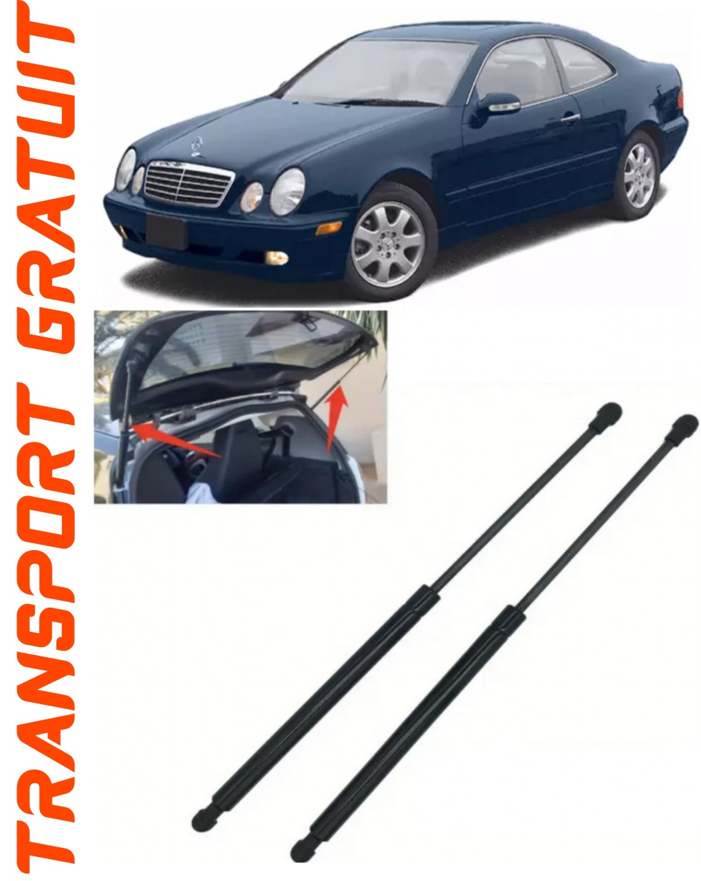 Set 2 amortizoare Haion portbagaj pentru masina Mercedes-benz CLK