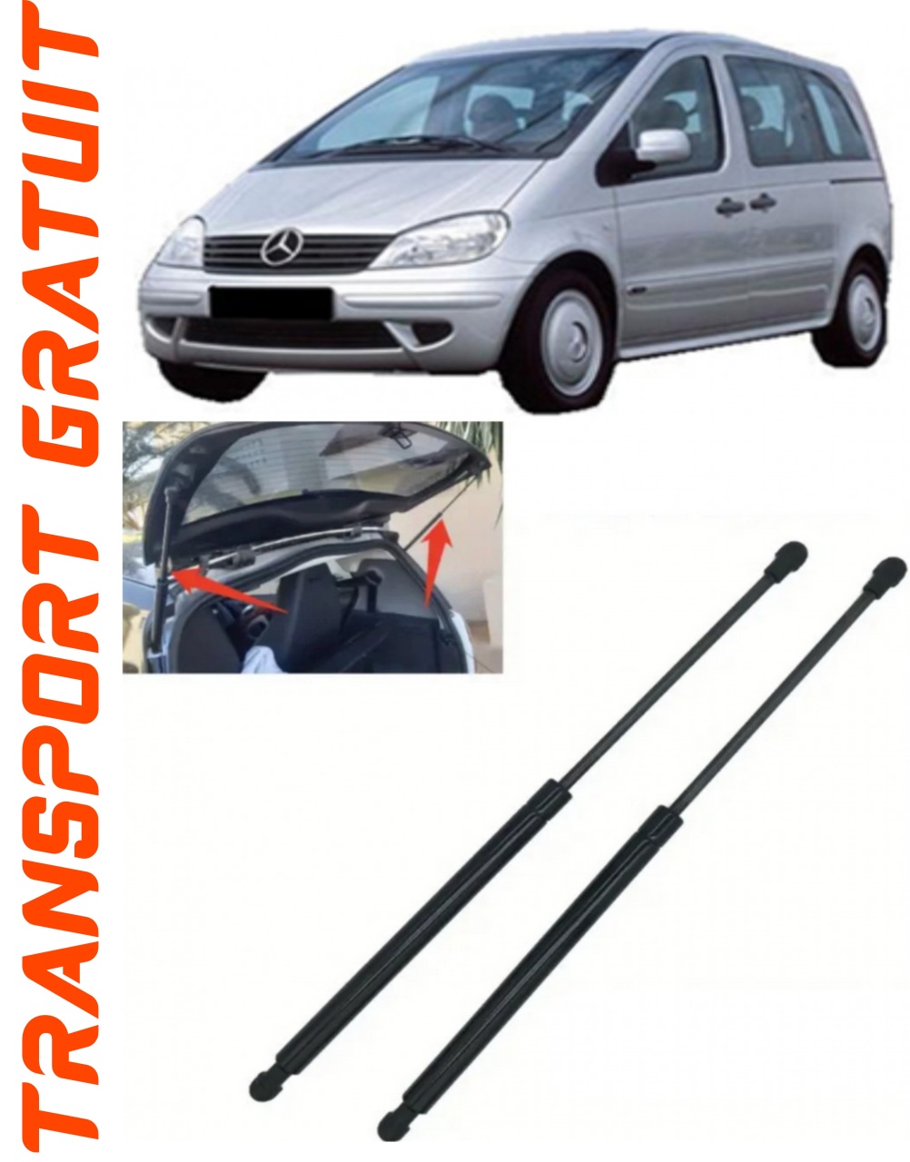 Set 2 amortizoare Haion portbagaj pentru masina Mercedes-benz Vaneo