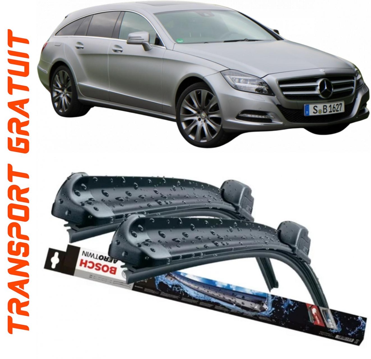 Stergatoare auto dedicat cu masina Mercedes CLS