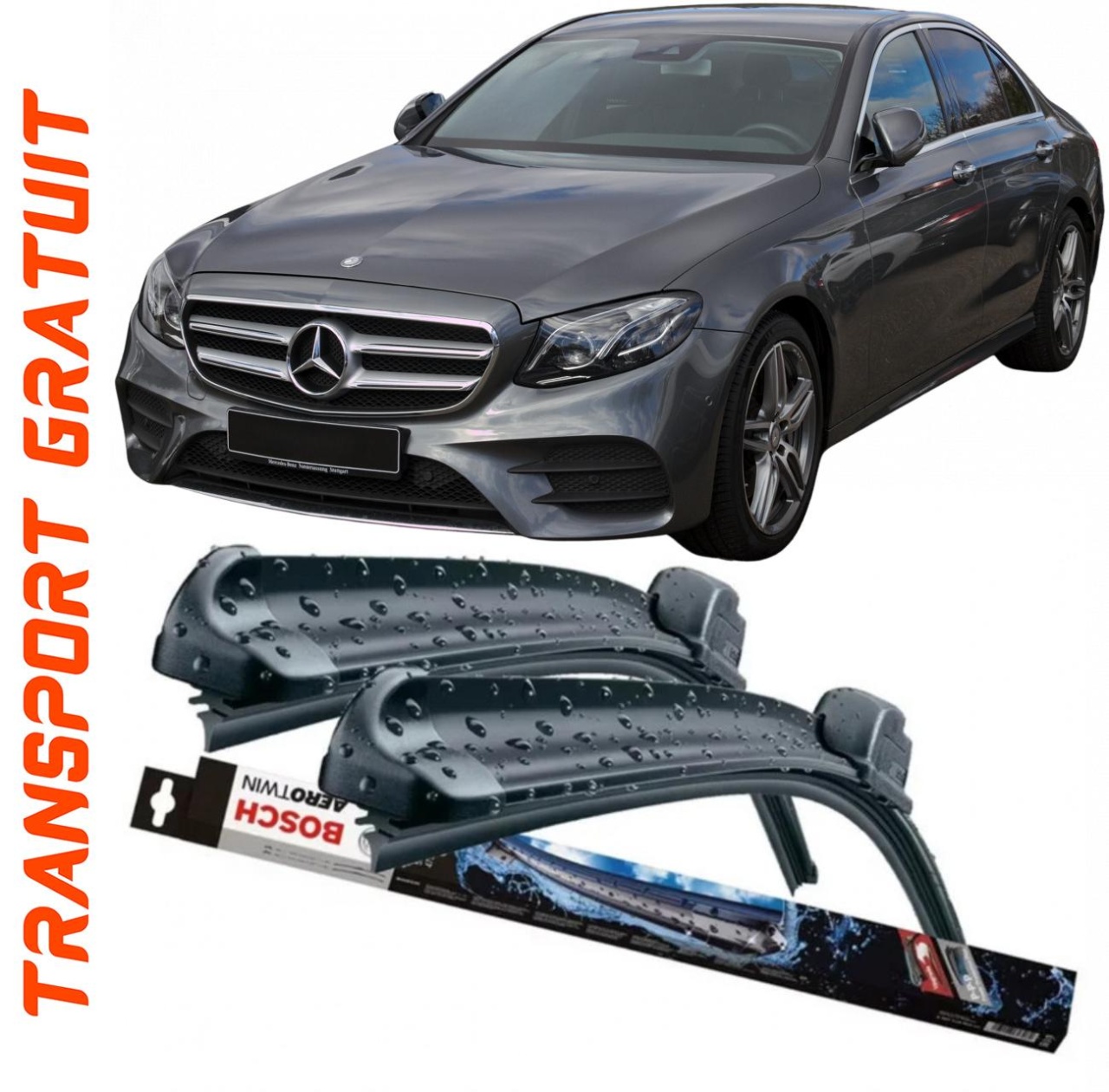 Stergatoare auto dedicat cu masina Mercedes E-Class