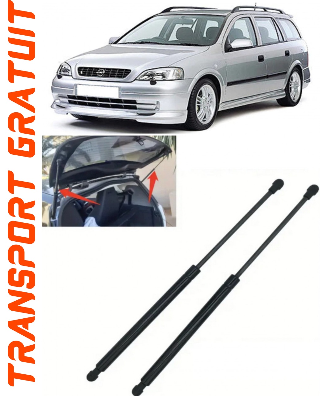 Set 2 amortizoare Haion portbagaj pentru masina Opel Astra G