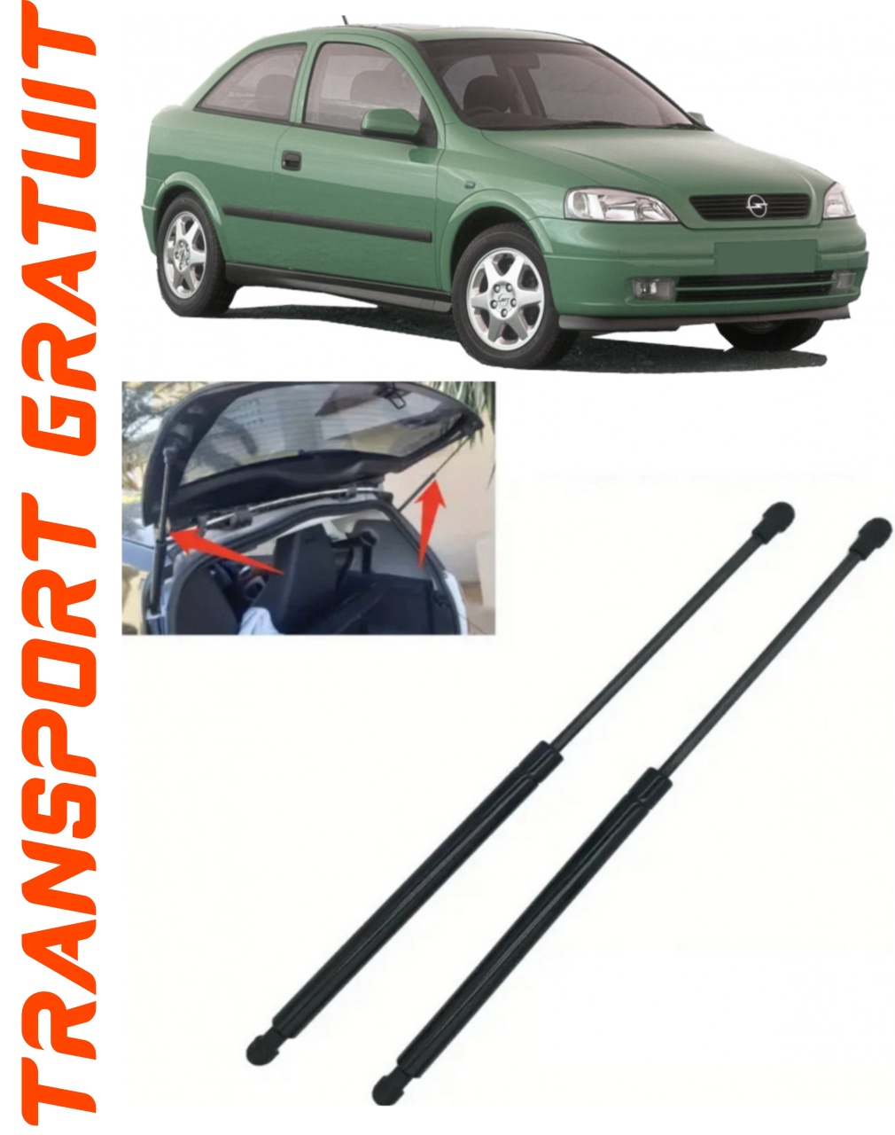 Set 2 amortizoare Haion portbagaj pentru masina Opel Astra G