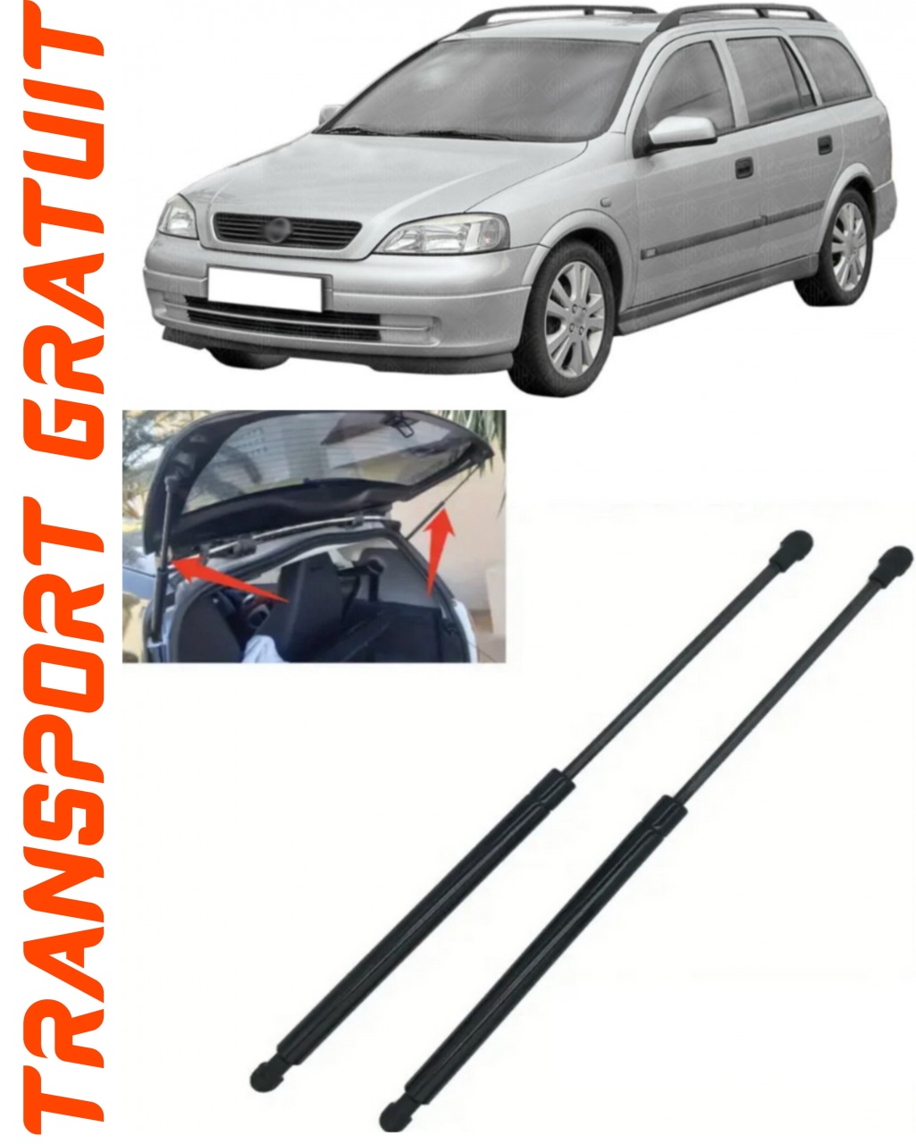 Set 2 amortizoare Haion portbagaj pentru masina Opel Astra G