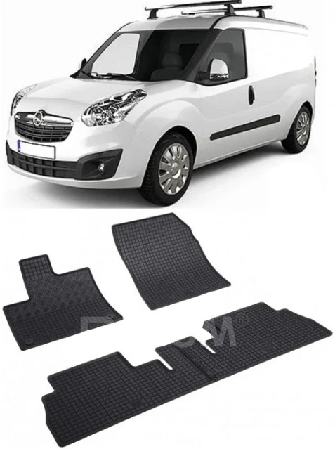 Set 4 covorase Peugeot Partner 5M 2019-prezent, din cauciuc 100%, compatibile cu autoturismul PEUGEOT Partner