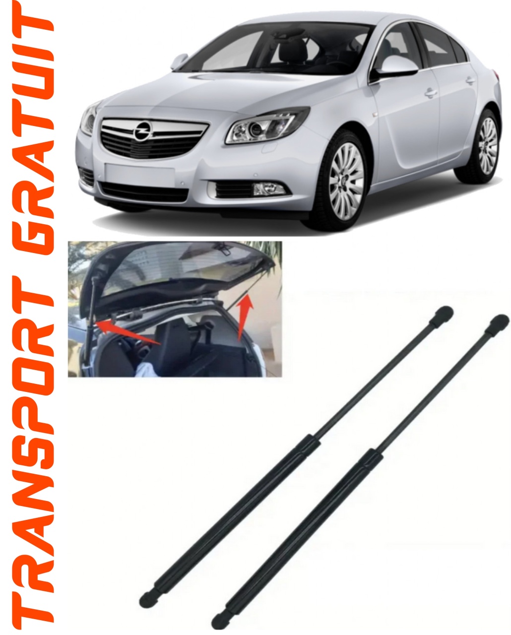 Set 2 amortizoare Haion portbagaj pentru masina Opel Insignia A