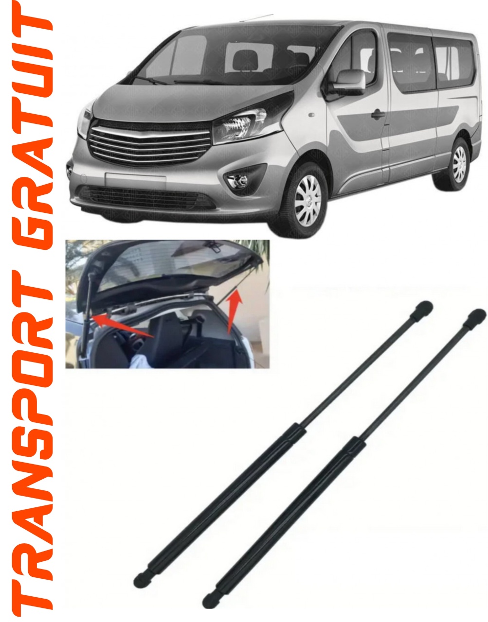 Set 2 amortizoare Haion portbagaj pentru masina Opel VIVaro B