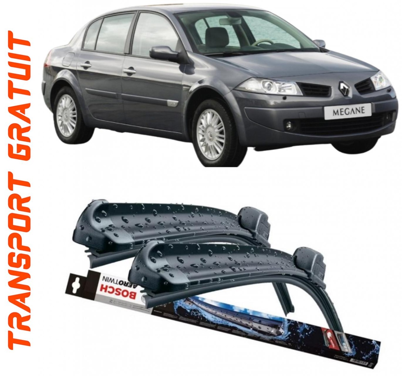 Stergatoare auto dedicat cu masina Renault Megane