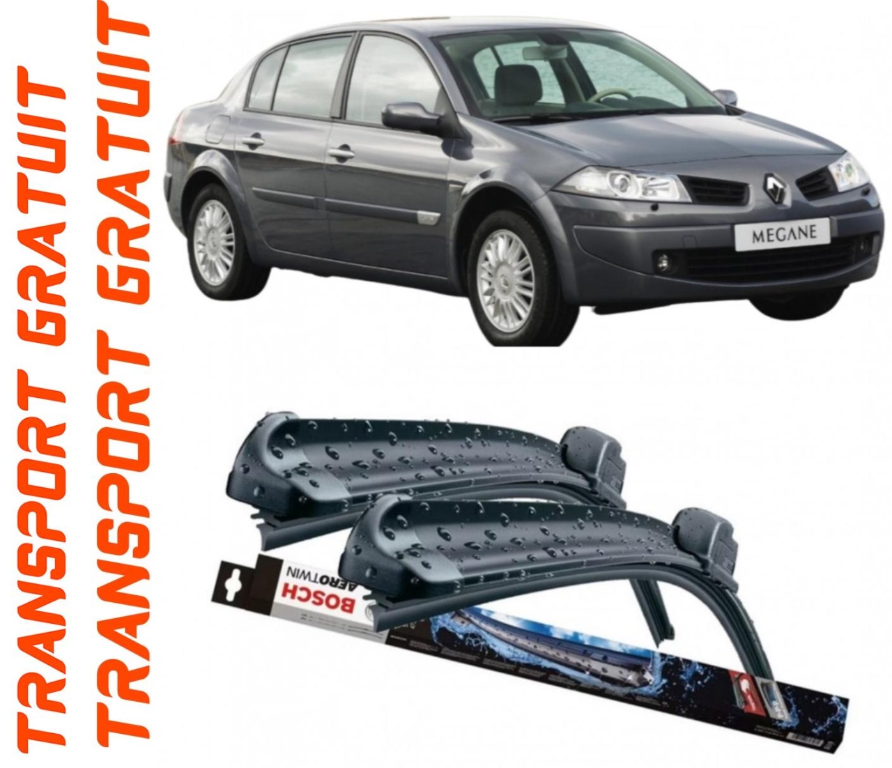 Stergatoare auto dedicat cu masina Renault Megane