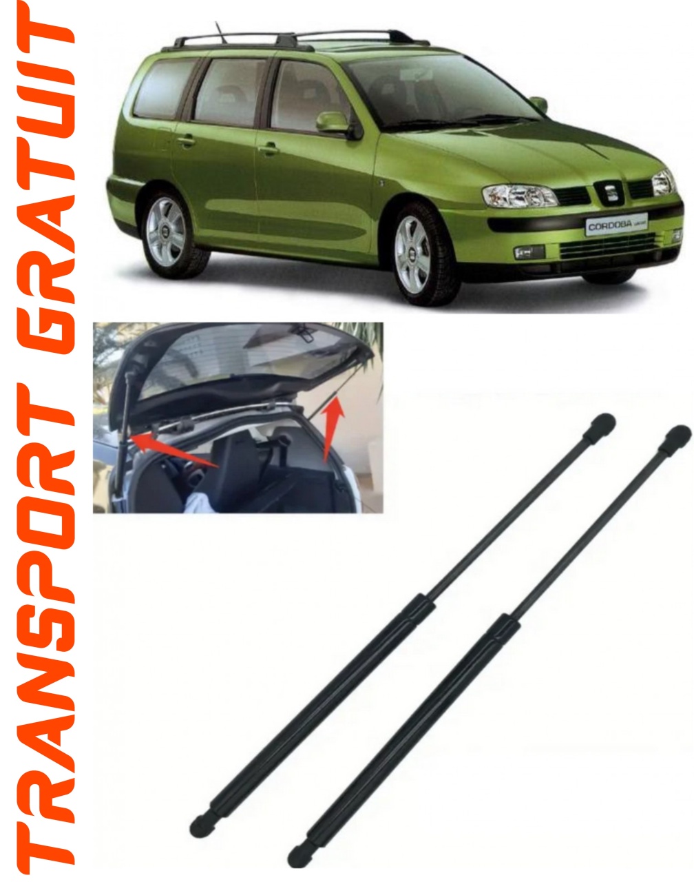 Set 2 amortizoare Haion portbagaj pentru masina Seat Cordoba