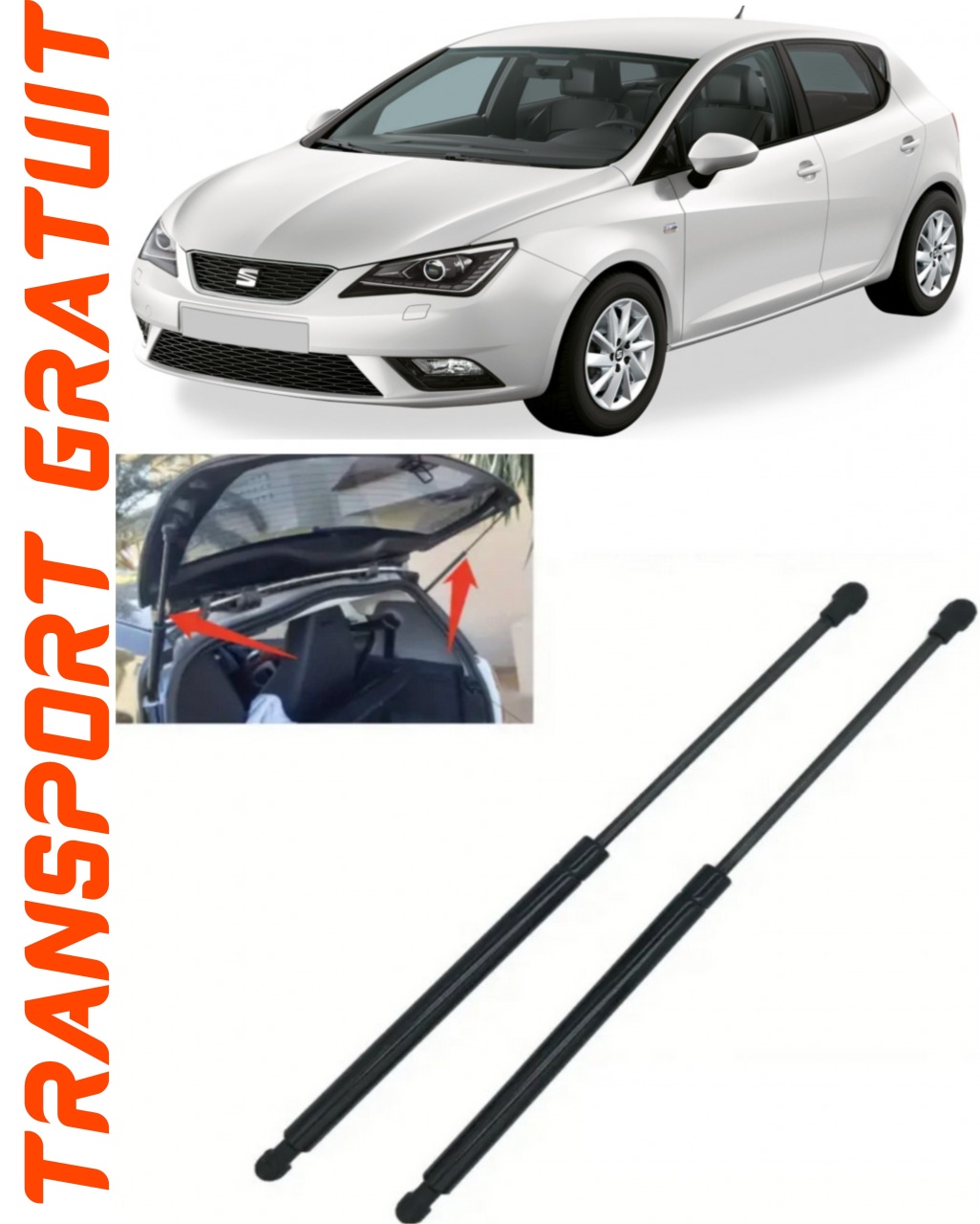 Set 2 amortizoare Haion portbagaj pentru masina Seat Ibiza IV