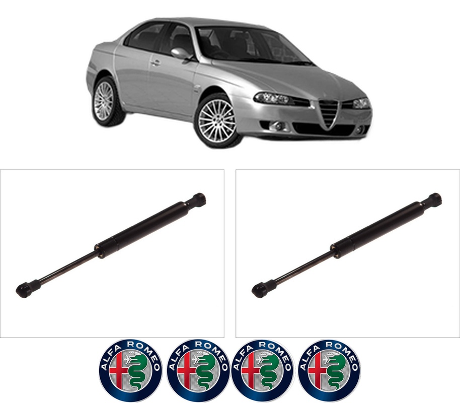 Set amortizoare portbagaj haion pentru ALFA ROMEO 156 (932_) din 1997-2005, 2 bucati, KROSNO, 4 stickere auto ALFA ROMEO