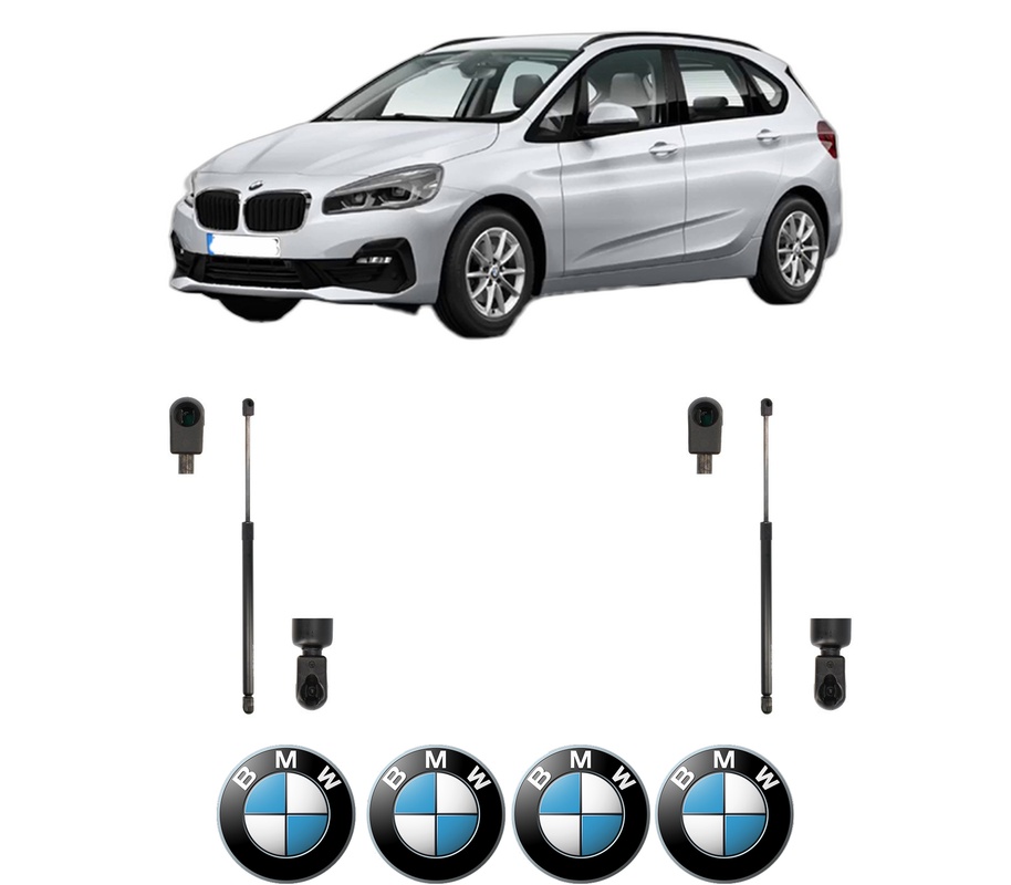 Set amortizoare portbagaj haion pentru BMW 2 Active Tourer Van (F45) din 2014-2021, 2 bucati, KROSNO, 4 stickere auto BMW