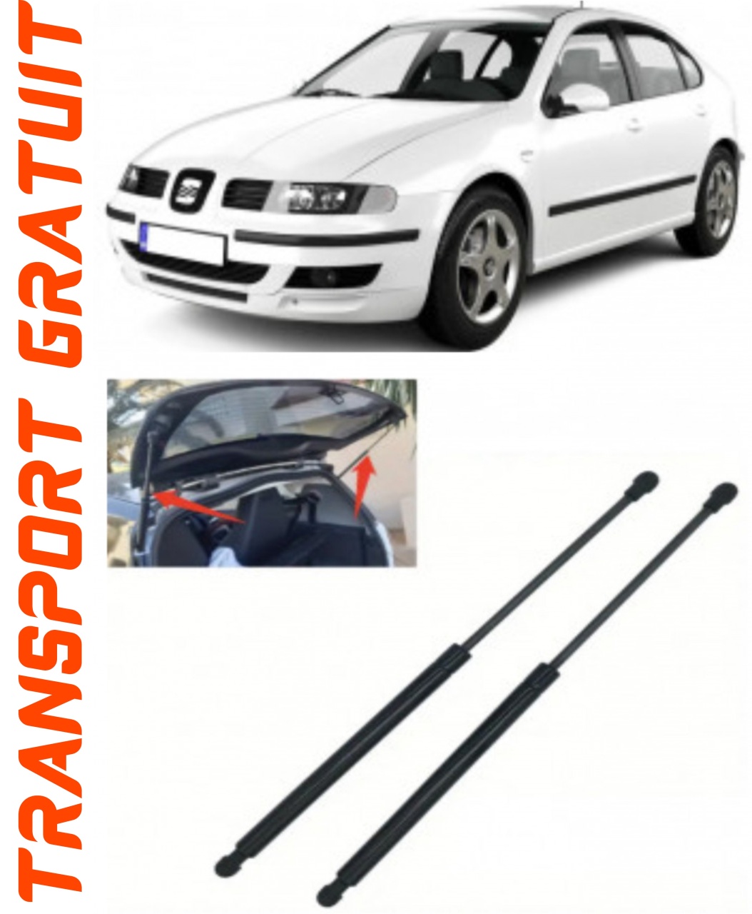 Set 2 amortizoare Haion portbagaj pentru masina Seat Leon