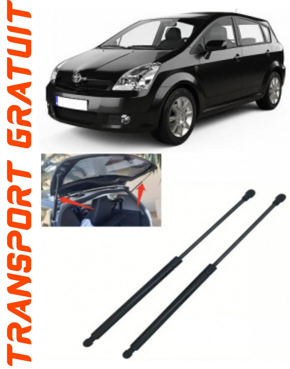 Set 2 amortizoare Haion portbagaj pentru masina Toyota Corolla Verso