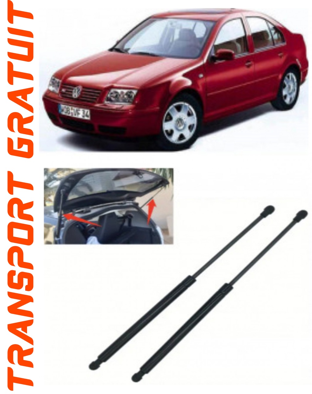 Set 2 amortizoare Haion portbagaj pentru masina VOLKSWAGEN Bora