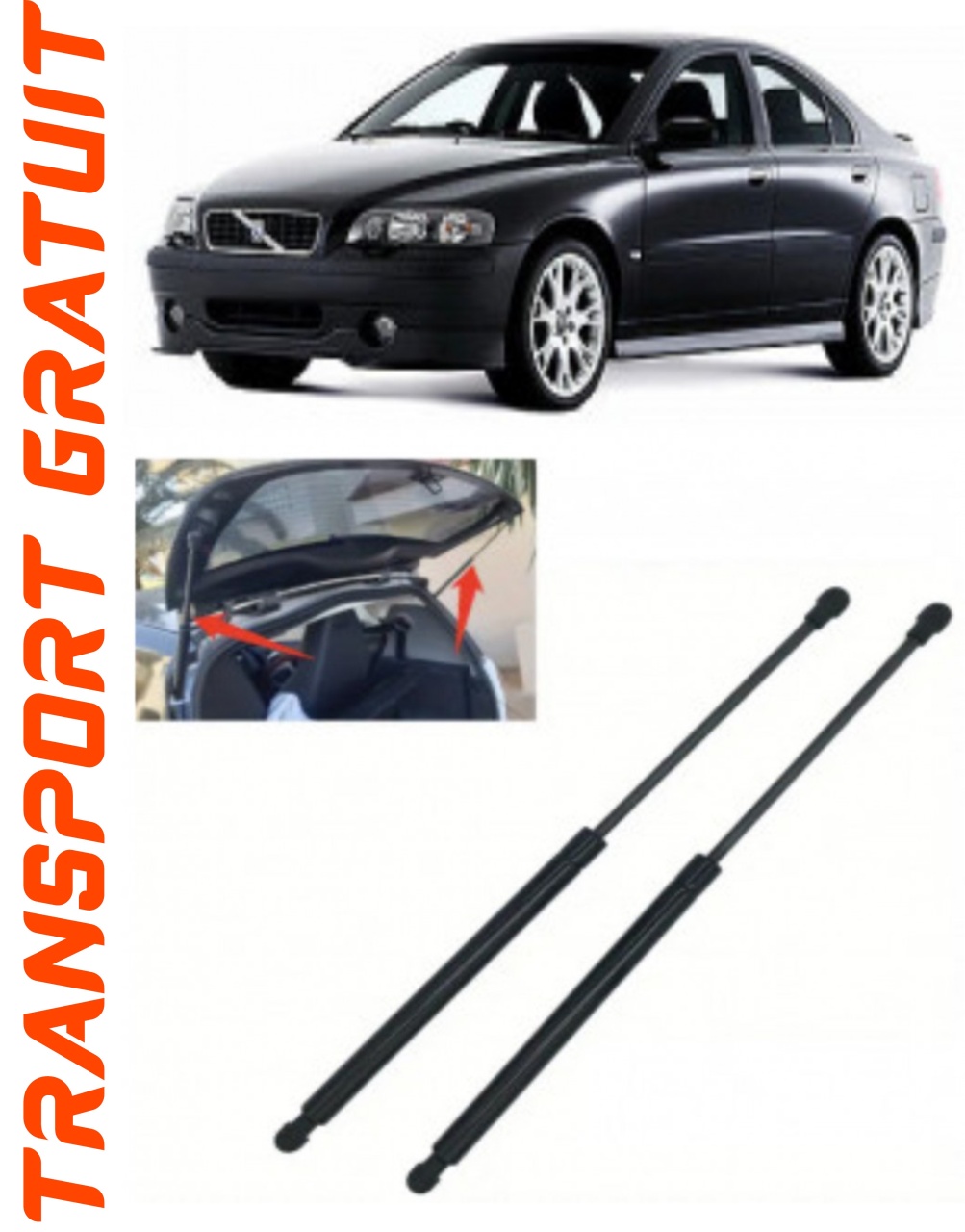 Set 2 amortizoare Haion portbagaj pentru masina Volvo S60