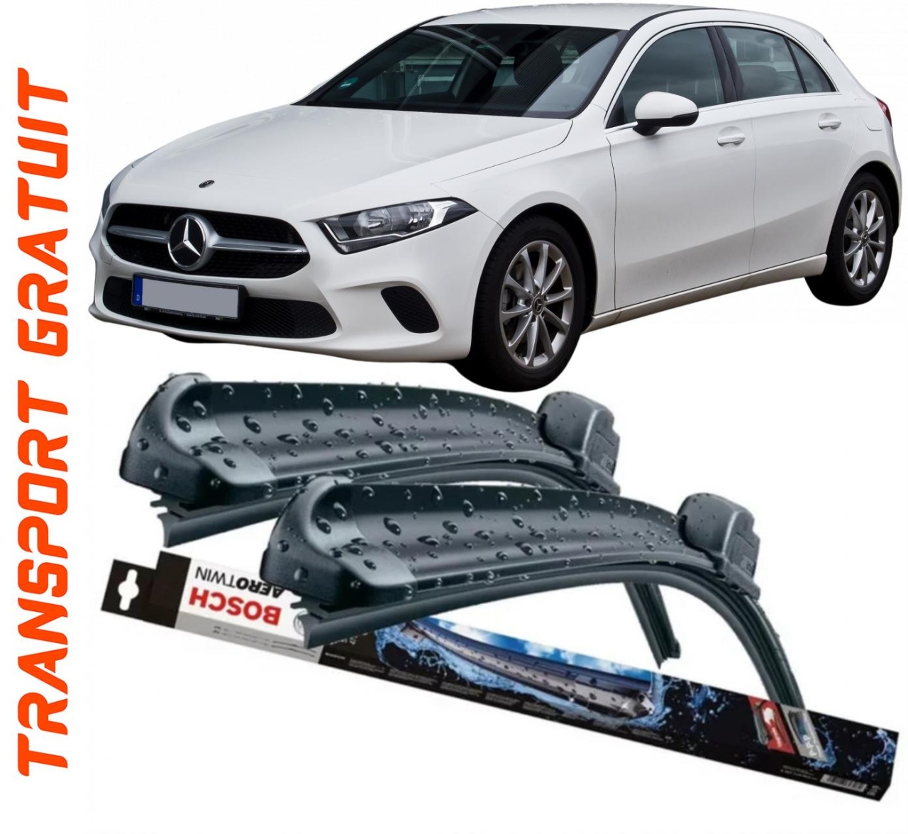 Stergatoare auto dedicat cu masina Mercedes A