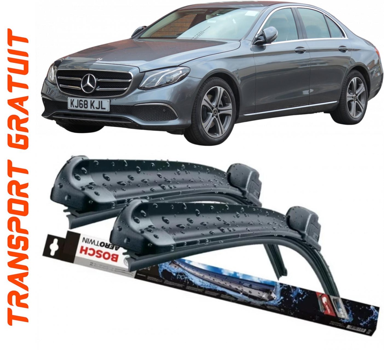 Stergatoare auto dedicat cu masina Mercedes E