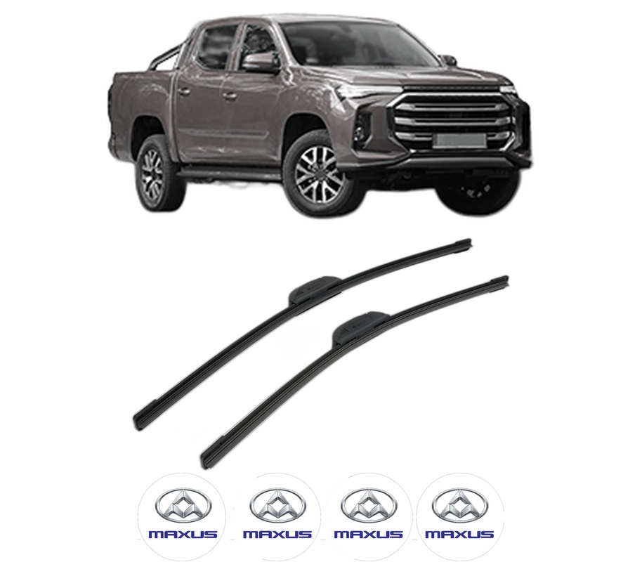 Set stergatoare auto MAXUS T90 din 2021, pentru parbriz auto, 2 bucati, Bosch Aerotwin Retrofit, din cauciuc siliconat rezistent, 4 Stickere Auto MAXUS