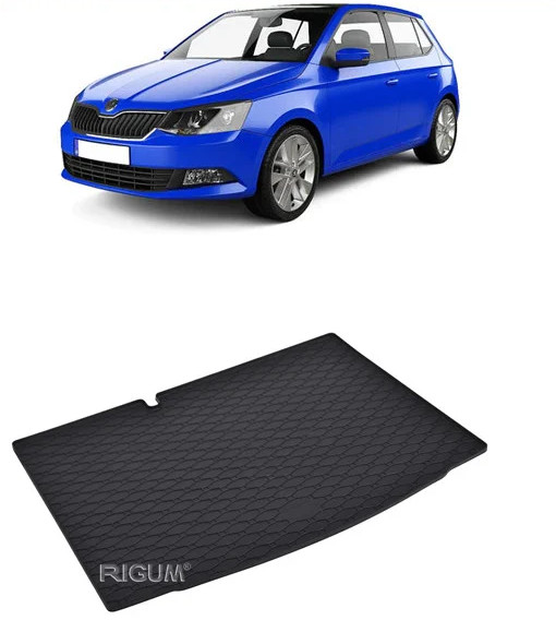 Tavita auto SKODA Fabia III Hatchback 2014-2021, protectie portbagaj, Cri-Flo, din cauciuc 100%, compatibil cu autoturismul SKODA Fabia III