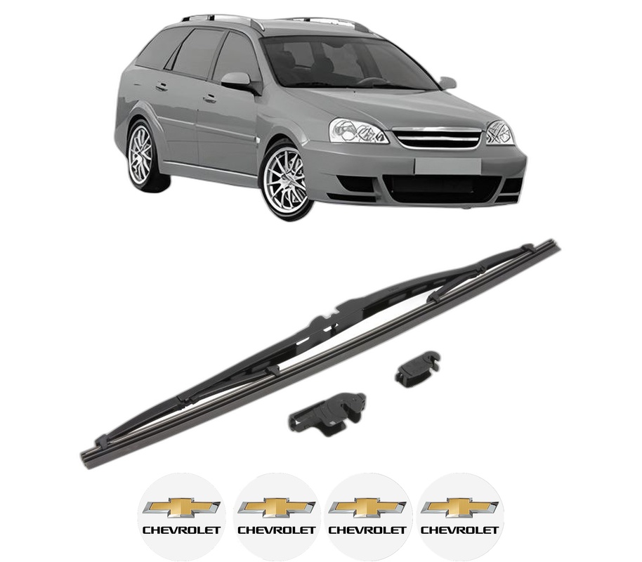 Stergator lamela spate CHEVROLET NUBIRA Estate din 1999 - 2011, pentru luneta auto, Valeo Silencio, din cauciuc siliconat rezistent, 4 Stickere Auto CHEVROLET