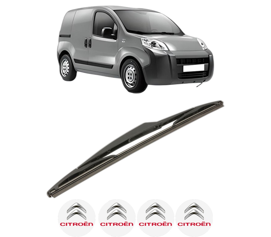 Stergator lamela spate CITROEN NEMO Box Body/MPV (AA_) din 2008, pentru luneta auto, Bosch Twin, din cauciuc siliconat rezistent, 4 Stickere Auto CITROEN