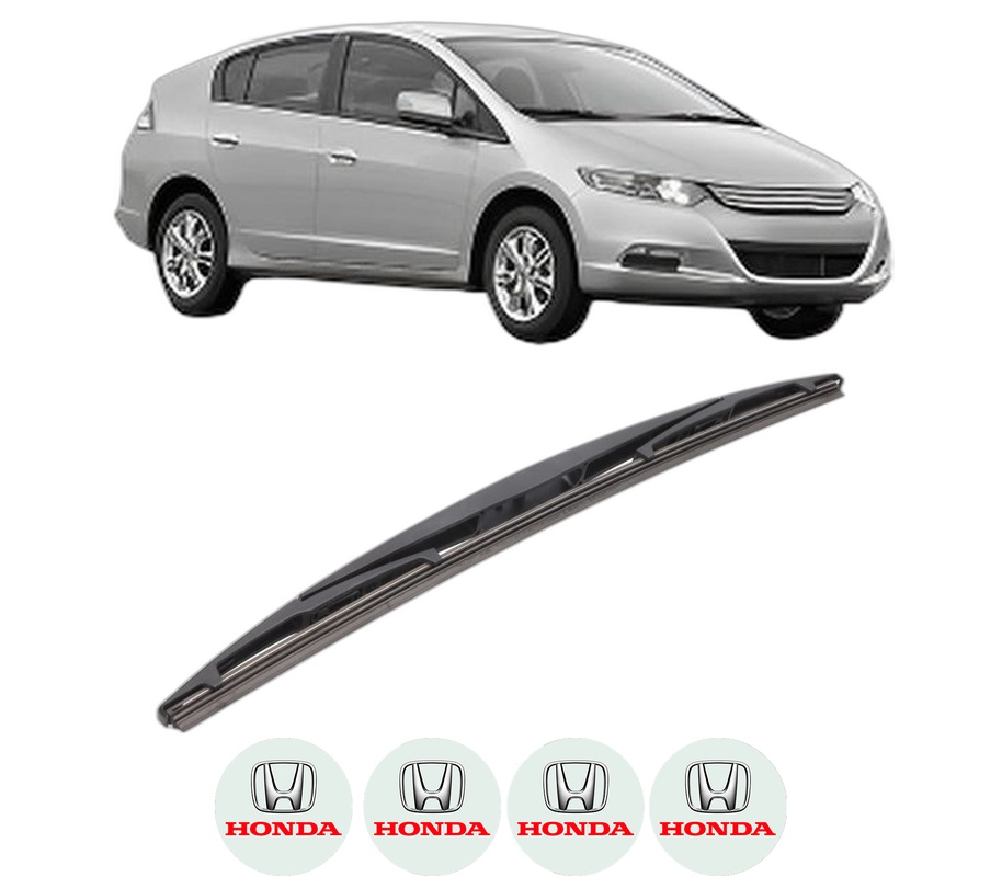 Stergator lamela spate HONDA INSIGHT (ZE_) din 2009, pentru luneta auto, Bosch Twin, din cauciuc siliconat rezistent, 4 Stickere Auto HONDA