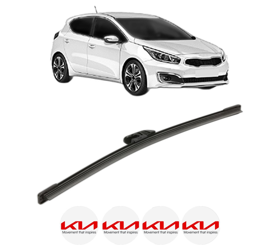 Stergator lamela spate KIA CEED (CD) din 2018 - 2020, pentru luneta auto, Bosch Aerotwin, din cauciuc siliconat rezistent, 4 Stickere Auto KIA