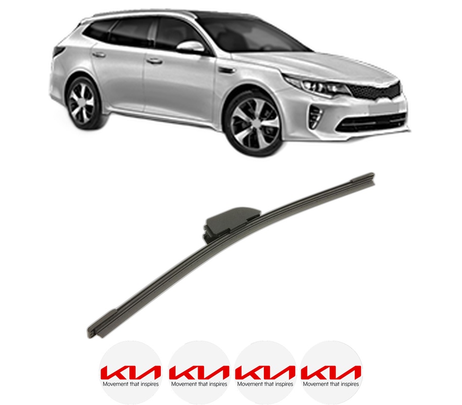 Stergator lamela spate KIA OPTIMA Sportswagon (JF) din 2016 - 2019, pentru luneta auto, Bosch Aerotwin, din cauciuc siliconat rezistent, 4 Stickere Auto KIA