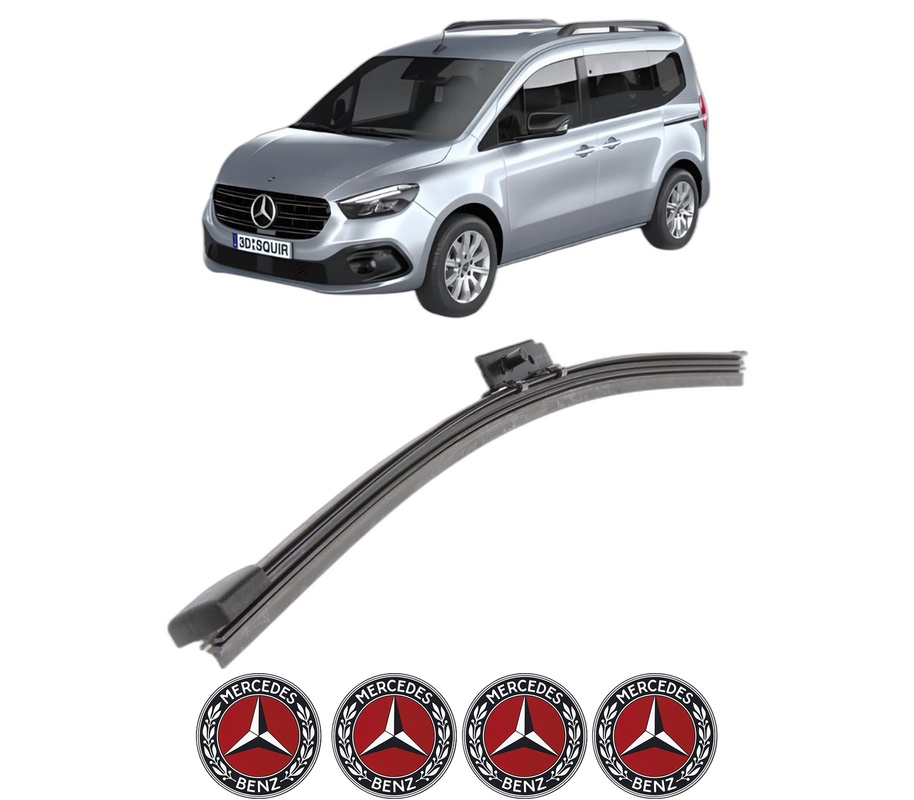Stergator lamela spate MERCEDES-BENZ CITAN Tourer (W420) din 2021, pentru luneta auto, Bosch Aerotwin, din cauciuc siliconat rezistent, 4 Stickere Auto MERCEDES-BENZ