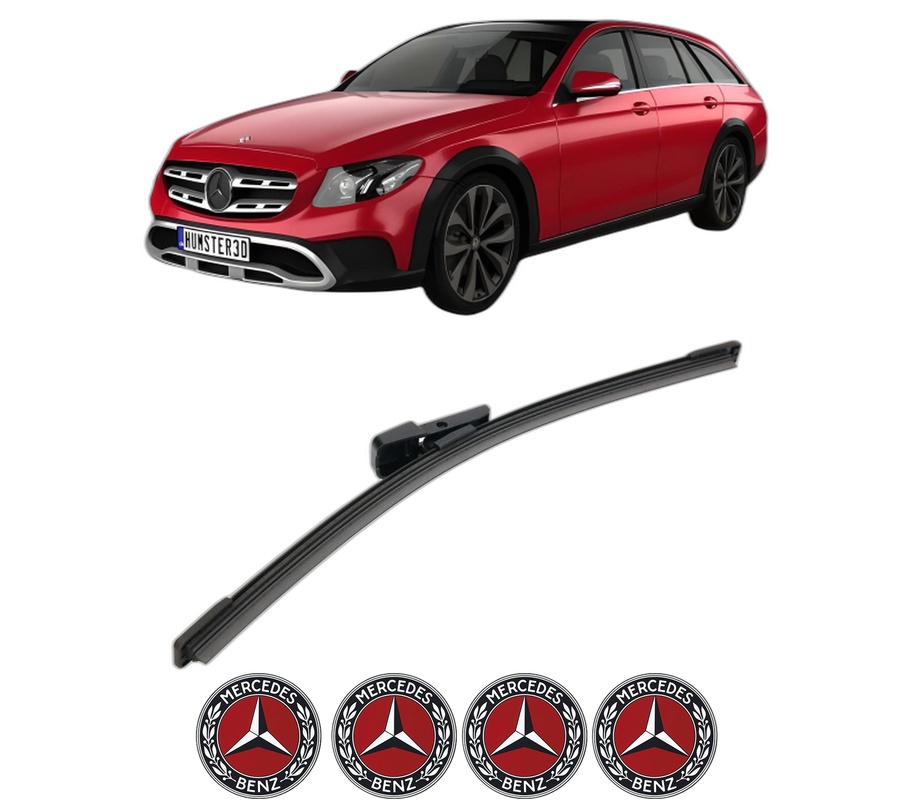 Stergator lamela spate MERCEDES-BENZ E-CLASS T-Model (S213) din 2016 - 2023, pentru luneta auto, Bosch Aerotwin, din cauciuc siliconat rezistent, 4 Stickere Auto MERCEDES-BENZ