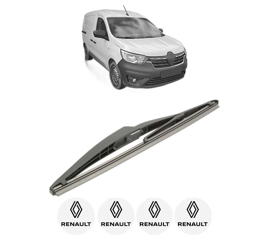 Stergator lamela spate RENAULT EXPRESS Box Body/MPV din 2021, pentru luneta auto, Bosch Twin, din cauciuc siliconat rezistent, 4 Stickere Auto RENAULT