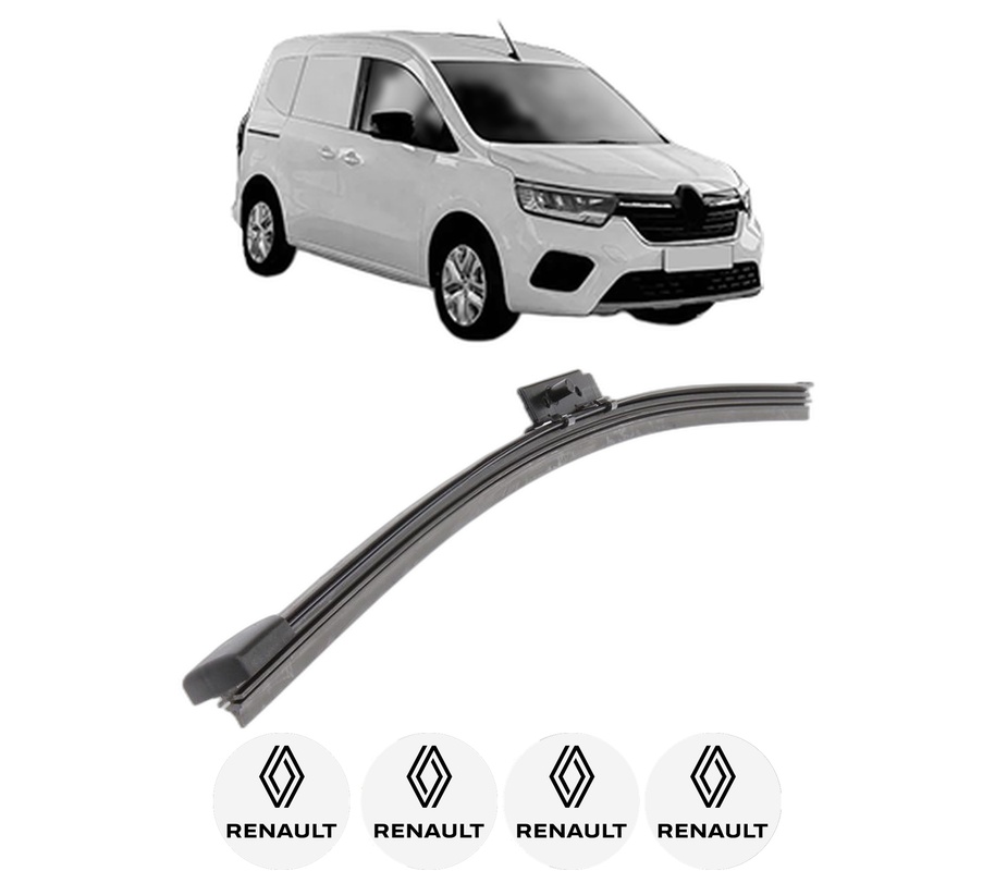 Stergator lamela spate RENAULT KANGOO III MPV din 2021, pentru luneta auto, Bosch Aerotwin, din cauciuc siliconat rezistent, 4 Stickere Auto RENAULT