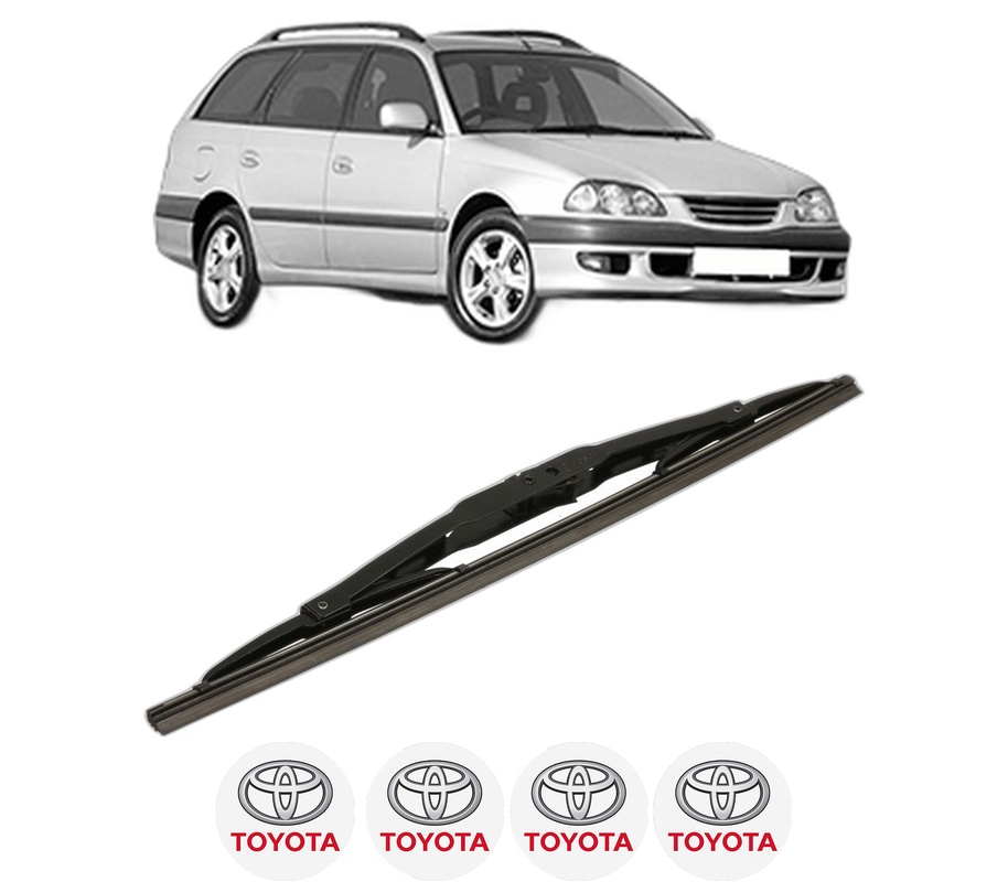 Stergator lamela spate TOYOTA AVENSIS Estate (_T22_) din 1997 - 2003, pentru luneta auto, Bosch Twin, din cauciuc siliconat rezistent, 4 Stickere Auto TOYOTA