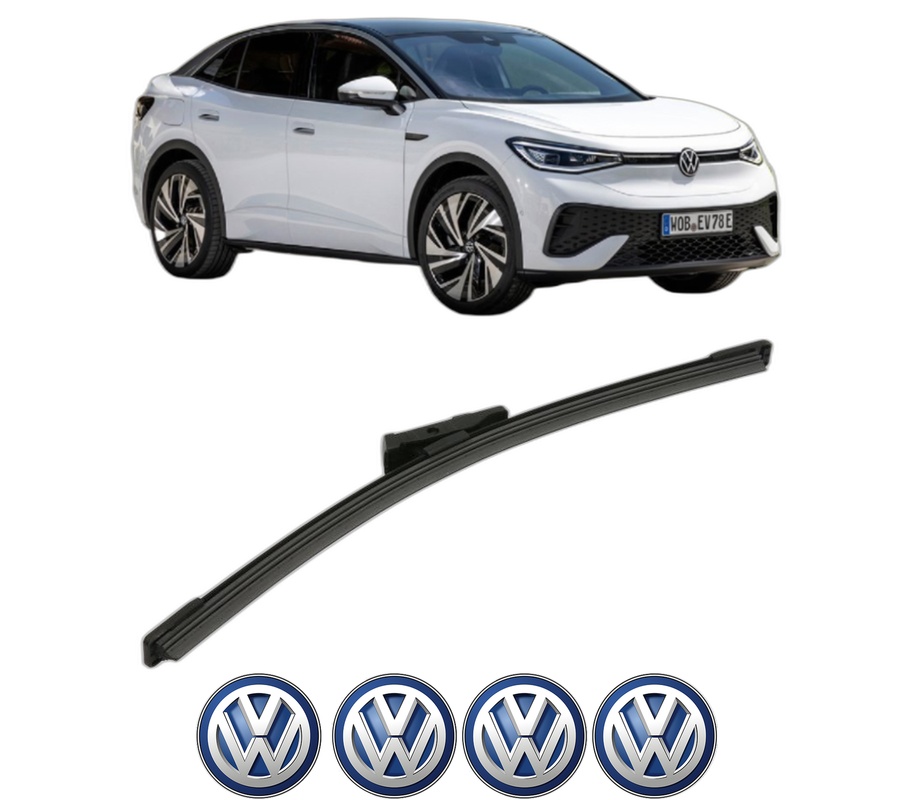 Stergator lamela spate Volkswagen ID.5 (E39) din 2021, pentru luneta auto, Bosch Aerotwin, din cauciuc siliconat rezistent, 4 Stickere Auto VW