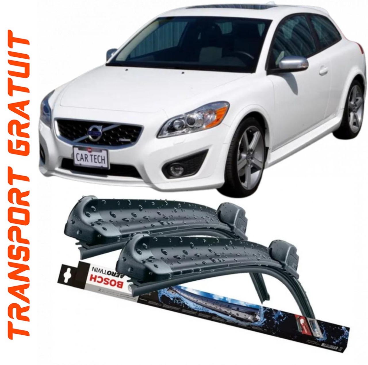 Stergatoare auto dedicat cu masina Volvo C30