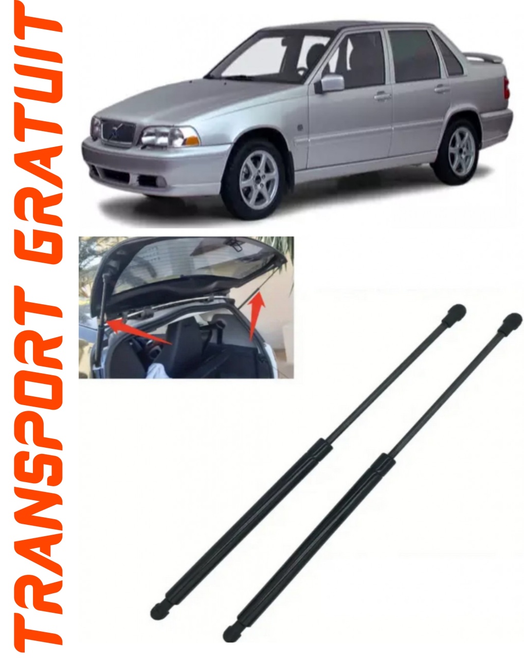 Set 2 amortizoare Haion portbagaj pentru masina Volvo S70